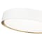 Z-Lite Kawan 1 Light Flush Mount, 16in. W x 5.25in. L, Matte White and Modern Gold 1014F16-MW-MGLD-LED - alternate 2